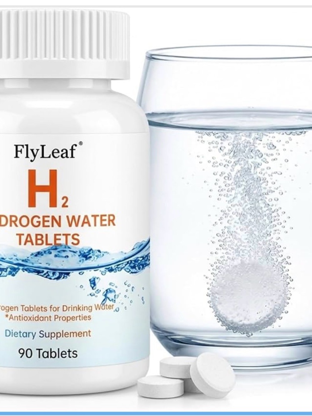 H2 Hydrogen Water Tablets - White